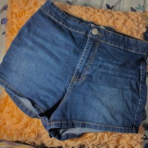 Dark Blue Jean Shorts